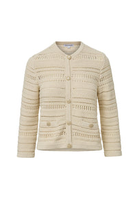 Bellingham Pointelle Cardigan in Ecru