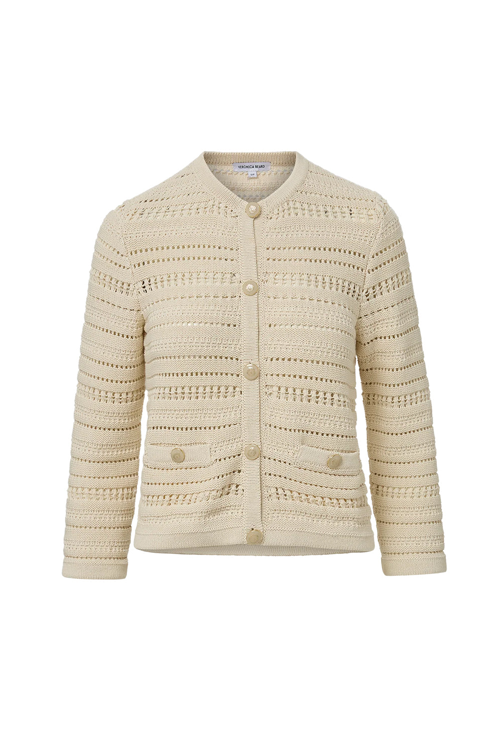 Bellingham Pointelle Cardigan in Ecru