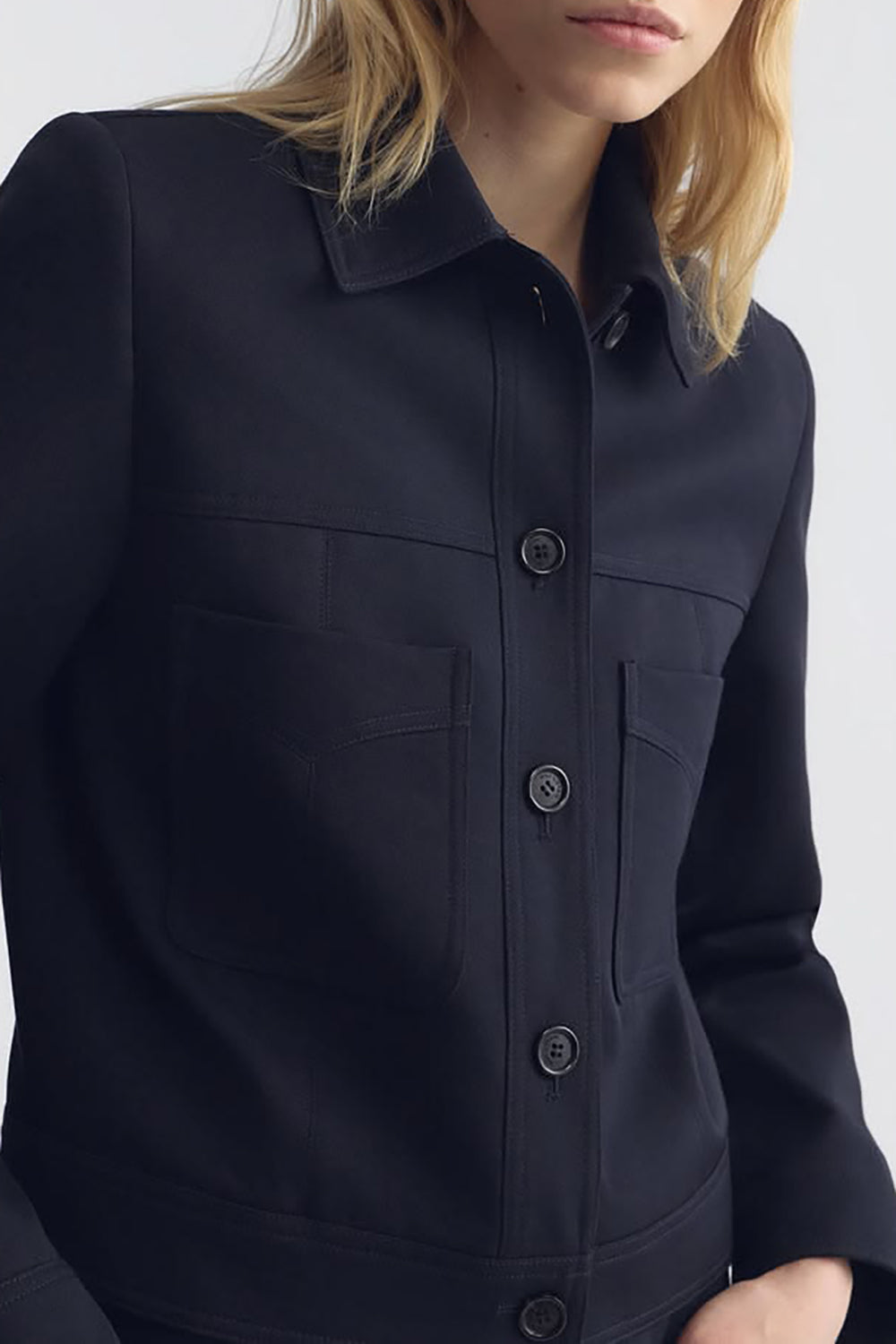 Susannah Wool Jacket in Midnight