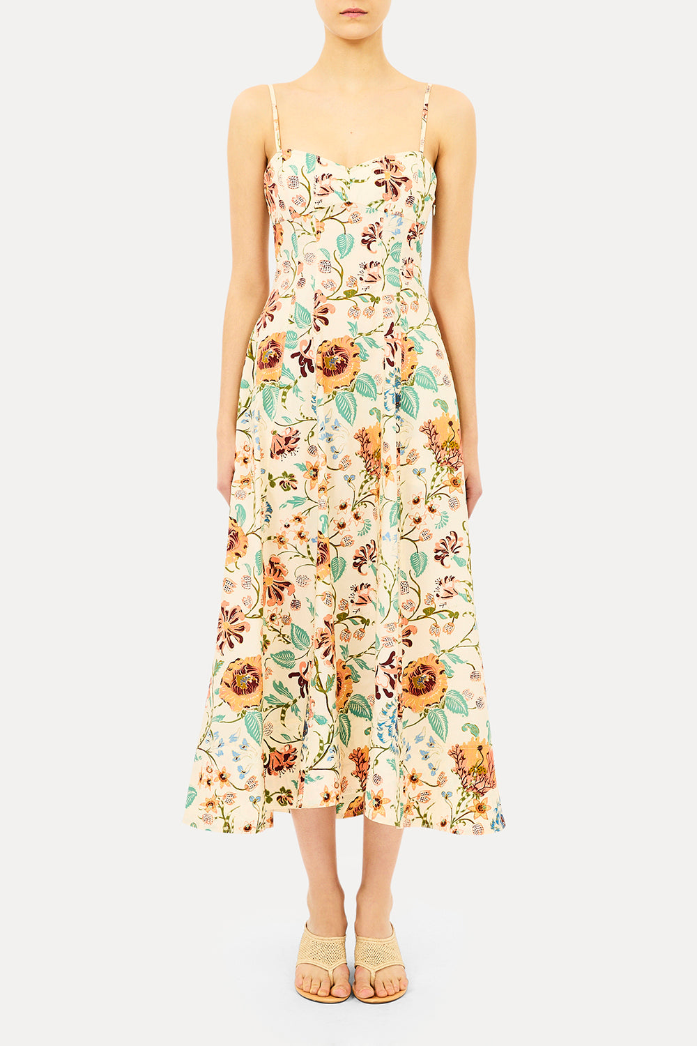 Fiora Cami Cotton Dress in Abalone