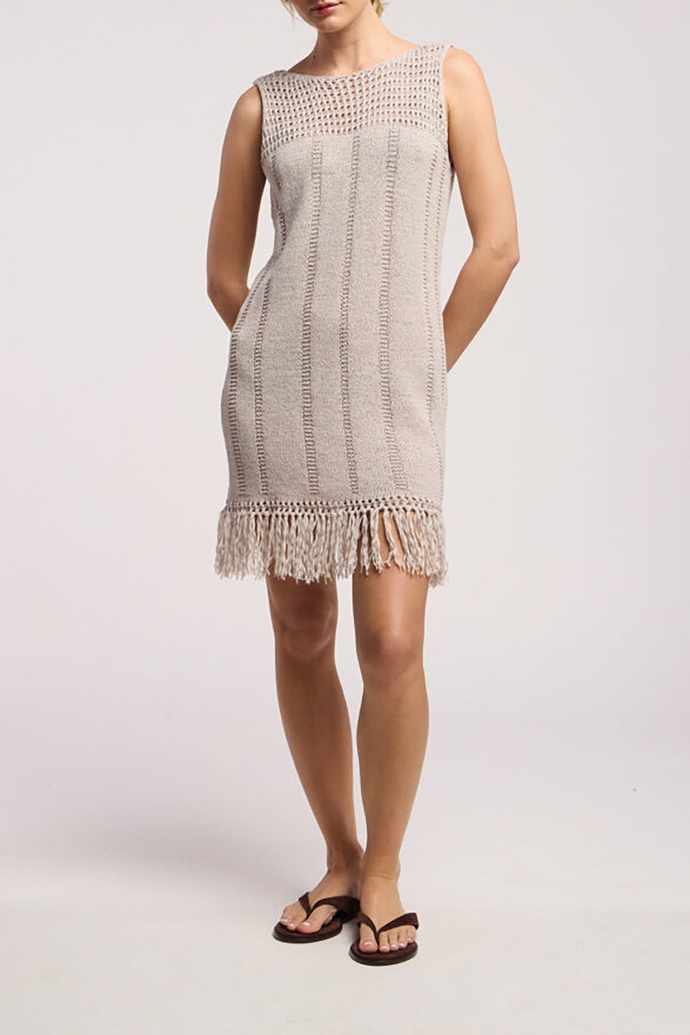 Celia Dress in Stone