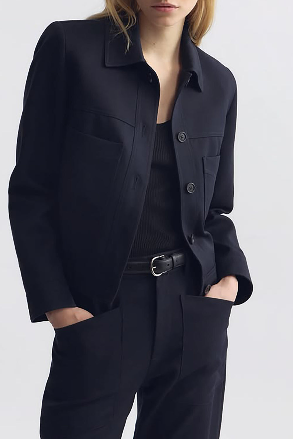 Susannah Wool Jacket in Midnight
