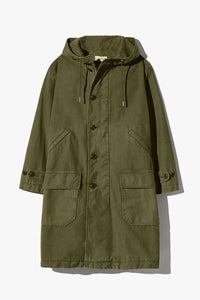 Delmar Cotton Parka in Dark Laurel
