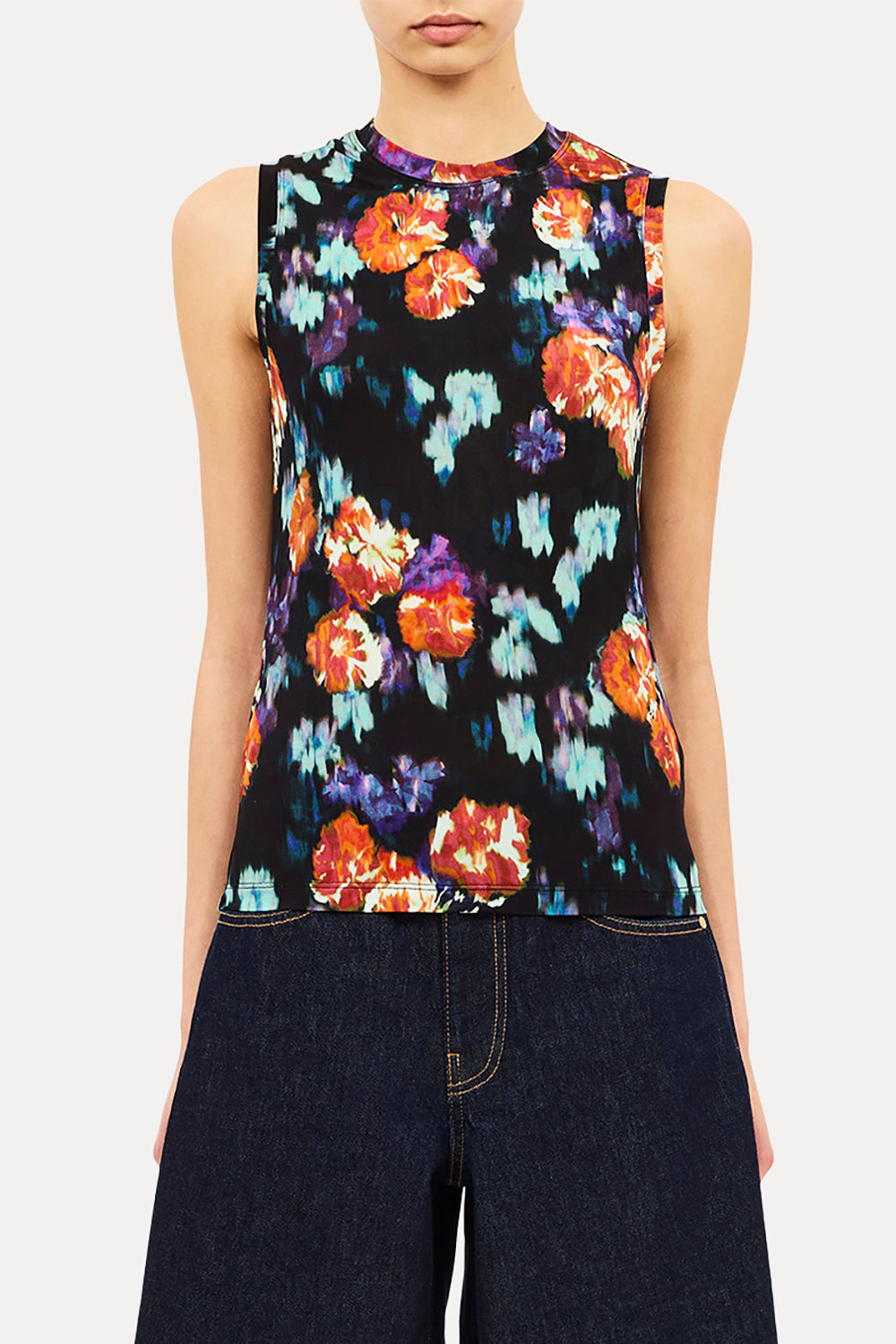 Ines Jersey Top in Nocturne