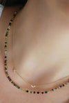 Diamond Baby Star & Gold Moon Necklace