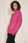 Ultra Luxe Cashmere Turtleneck in Pink