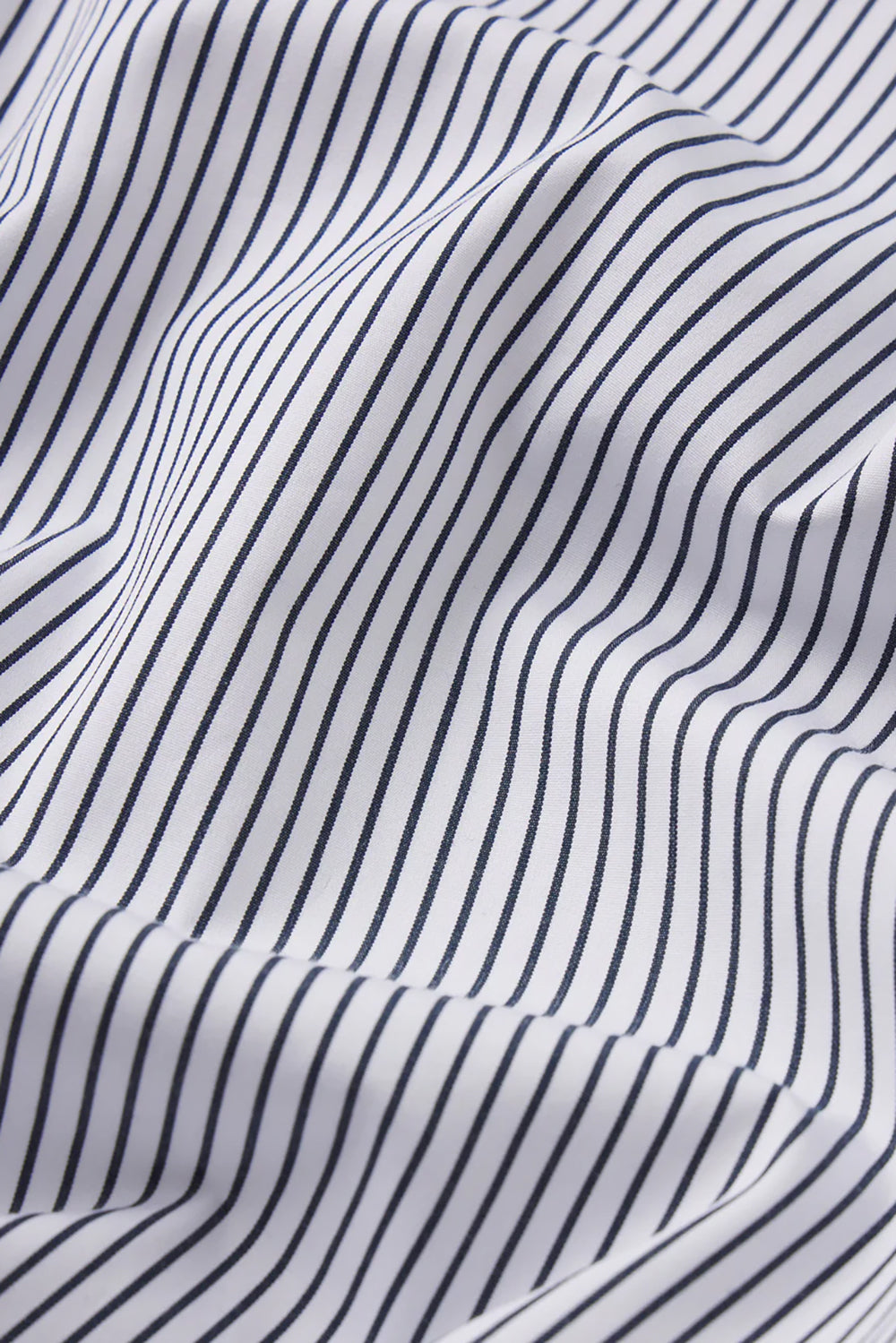 The Billow Sleeve Shirt in Navy Stripe