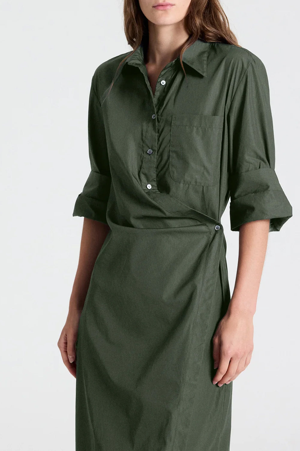 New Earl Dress in Superfine Cotton Rosin