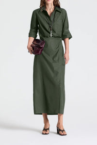 New Earl Dress in Superfine Cotton Rosin