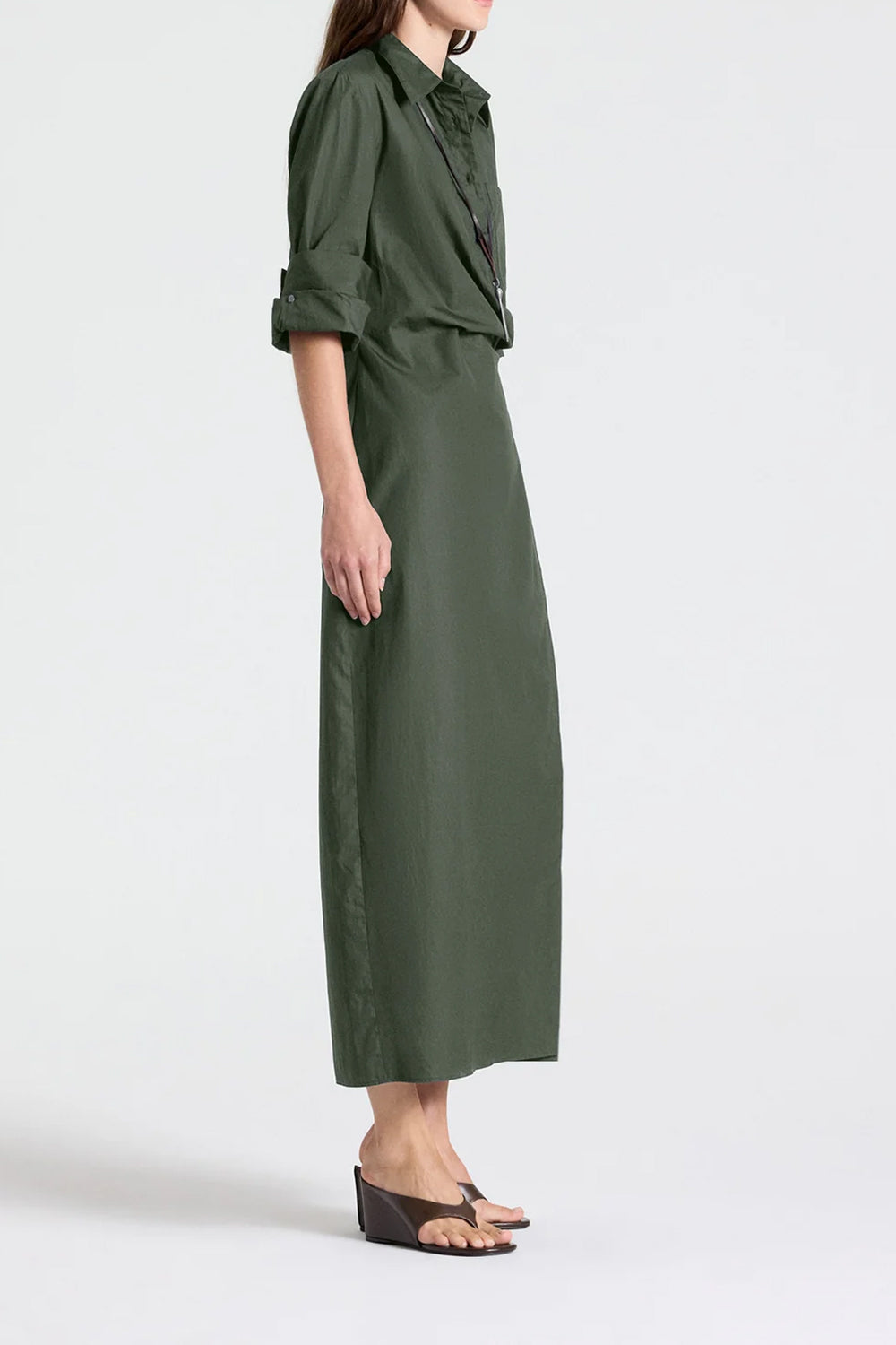 New Earl Dress in Superfine Cotton Rosin