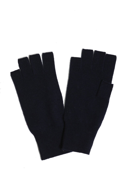 Fingerless Gloves in Navy