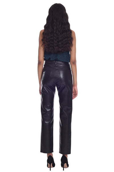 Recycled Leather 90's Pinch Waist Pants