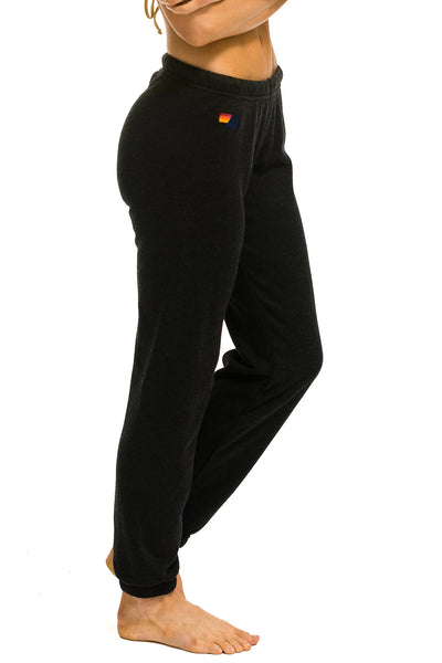 5 Stripe Sweatpant in Black 2