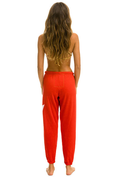 Bolt Sweatpant in Red White
