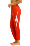 Bolt Sweatpant in Red White