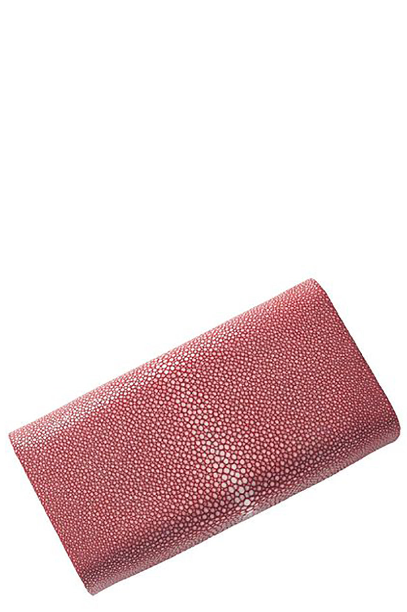 Baby Grande Stingray Clutch in Garnet