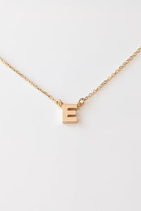 Initial Necklace - E