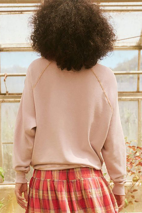 The College Sweatshirt with Field Wolf Graphic