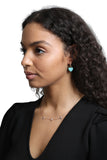 Turquoise Heart Hoop Charm