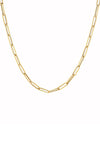 14K Yellow Gold Large Paperclip Chain 20"