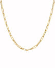 14K Yellow Gold Large Paperclip Chain 20