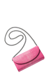 Baby Grande Stingray Clutch in Hot Pink