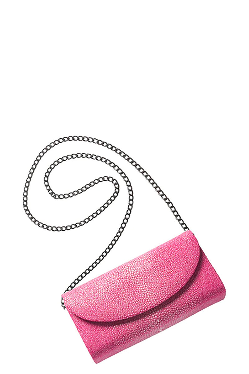 Baby Grande Stingray Clutch in Hot Pink