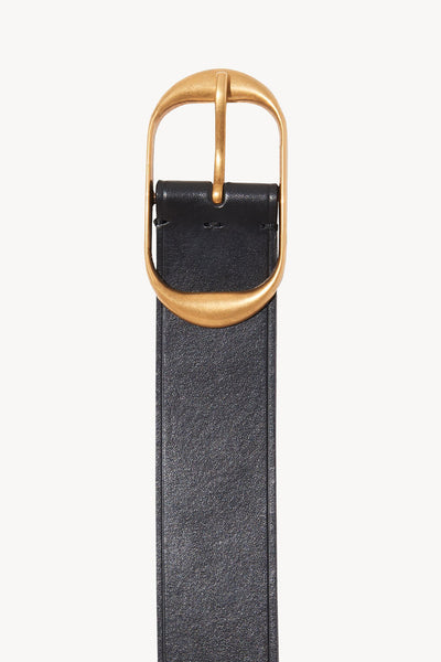 Nili’s Belt in Black with Antique Brass Buckle