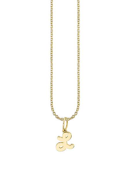 Yellow Gold Small Animal Paw Charm Necklace
