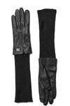 Carmel Leather Gloves in Black