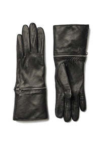 Demy Leather Gloves in Black