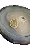 "L" Initial Necklace in Gold & Pave Diamonds