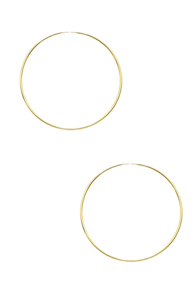14K Gold Filled Endless Hoop Earrings