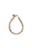 Bracelet with Antique Gold Rings in Morganite