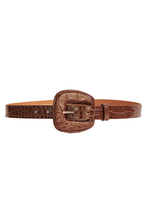 Elsy Embossed Leather Belt