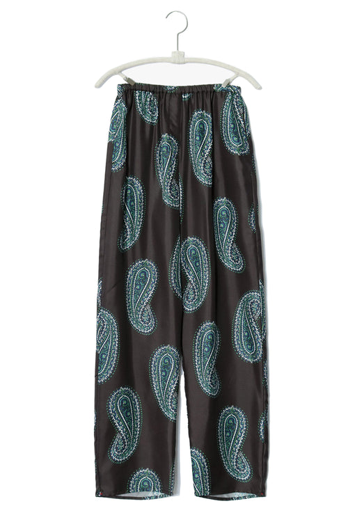 Wells Pant in Black Paisley