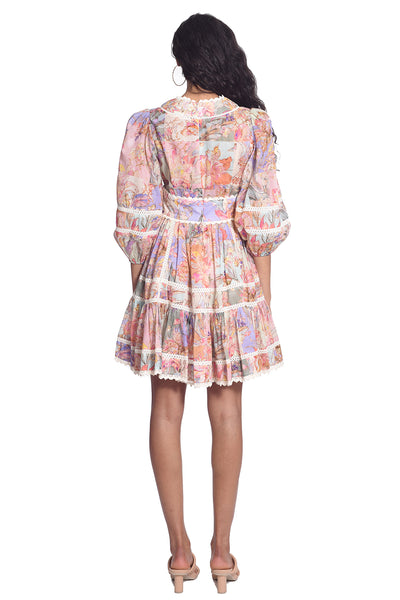 Cira Lantern Mini Dress