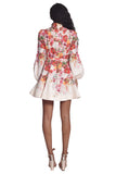 Wonderland Buttoned Mini Dress