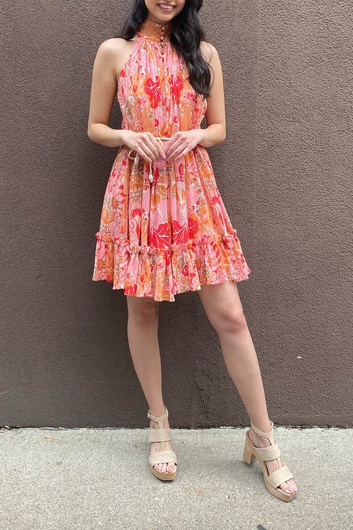 Violet Short Halter Dress