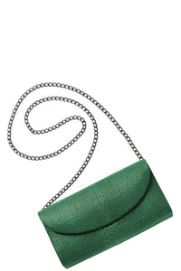 Baby Grande Stingray Clutch in Emerald