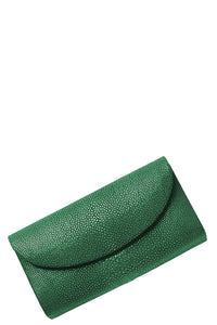 Baby Grande Stingray Clutch in Emerald