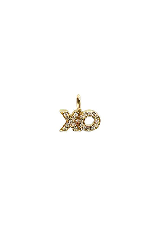 XO Mini Diamond Letter Charm